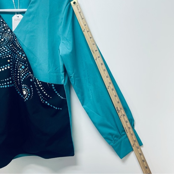 Women’s Casual Dress Long Sleeved Blouse Multicolor Size Small - Picture 4 of 9